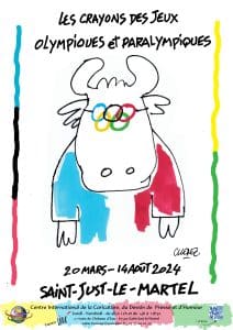 Affiche de l'exposition "Les crayons des jeux olympiques et paralympiques"