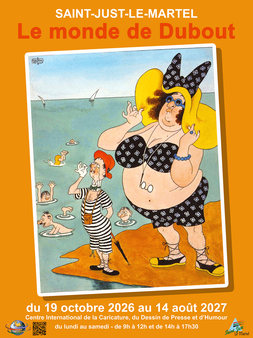Affiche de l'exposition "Le monde de Dubout"